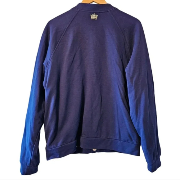 Royalty By Maluma Men's Reversible Multicolor Kaleidoscope Bomber Jacket Medium. - Picture 12 of 14